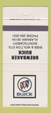 Matchbook Cover - Brewbaker Buick Montgomery AL 30 Strike