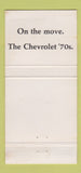 Matchbook Cover - Lefever Bros Chevrolet Dillsburg PA 30 Strike