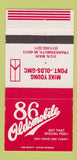 Matchbook Cover 1986 Oldsmobile Mike Young Pontiac GMC Frankenmuth MI 30 Strike