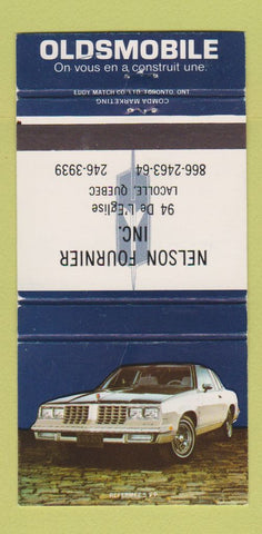 Matchbook Cover - Nelson Fournier Oldsmobile Lacolle QC 30 Strike