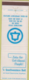 Matchbook Cover - Southwestern Bell Telephone St Louis MO