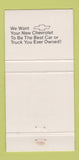 Matchbook Cover - Main Street Garage Carrolltown PA 30 Strike