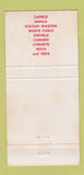 Matchbook Cover - 1971 Chevrolet Lynn McConnellsburg PA 30 Strike