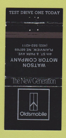 Matchbook Cover - Watson Oldsmobile Plainview NE 30 Strike