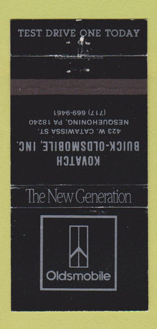 Matchbook Cover - Kovatch Buick Oldsmobile Nesquehoning PA 30 Strike