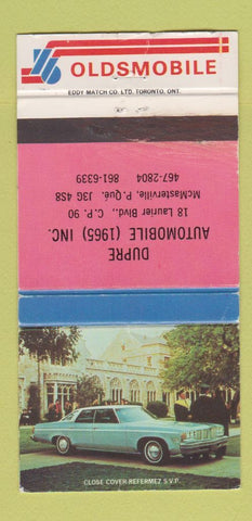 Matchbook Cover - 1976 Oldsmobile Dupe Auto McMAsterville QC WEAR 30 Strike