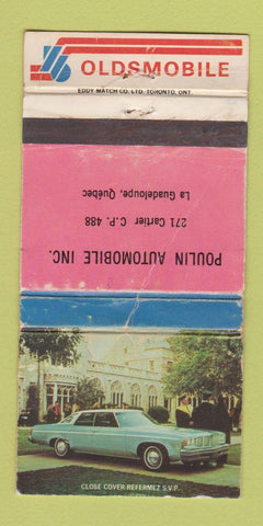 Matchbook Cover - 1976 Oldsmobile Poulin La Guadeloupe QC WORN 30 Strike
