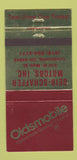 Matchbook Cover - Geib Schaffer Oldsmobile Loudonville OH 30 Strike