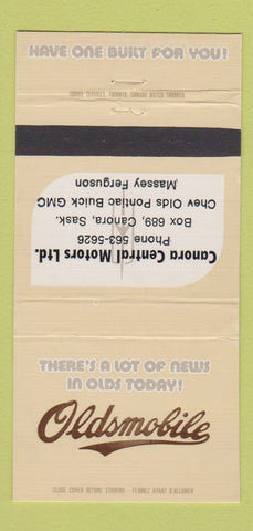 Matchbook Cover - Canora Oldsmobile SK Massey Ferguson Pontiac Guick 30 Strike