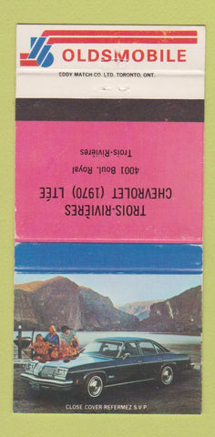 Matchbook Cover - 1976 Oldsmobile Trois Rivieres QC 30 Strike