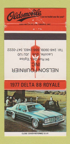 Matchbook Cover - 1977 Oldsmobile Delta 88 Fournier Lacolle QC 30 Strike