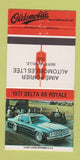 Matchbook Cover - 1977 Oldsmobile Delta 88 Bethierville QC 30 Strike