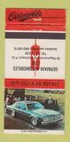 Matchbook Cover - 1977 Oldsmobile Delta 88 Germain Portneuf QC 30 Strike