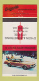 Matchbook Cover - 1978 Oldsmobile Cutlass Richmond QC #1 30 Strike