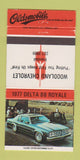 Matchbook Cover - 1977 Oldsmobile Delta 88 Woodland 30 Strike