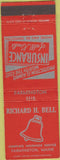Matchbook Cover - Richard Bell Farmington ME insurance