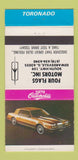 Matchbook Cover - 1979 Oldsmobile Toronado Edwardsville I 30 Strike