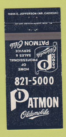 Matchbook Cover - Patmon Oldsmobile Detroit? MI 30 Strike