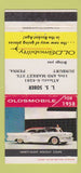 Matchbook Cover - 1958 Chevrolet LS Sober Sunbury PA 30 Strike