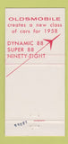 Matchbook Cover - 1958 Chevrolet LS Sober Sunbury PA 30 Strike