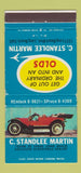 Matchbook Cover - C Stanlee Martin Oldsmobile Long Beach CA WEAR 30 Strike