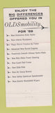 Matchbook Cover - 1959 Oldsmobile La Tour Cleveland OH Linear Look #2 30 Strike