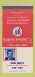 Matchbook Cover - PL Grissom Buick Dearborn MI Don Smith 30 Strike
