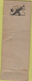 Matchbook Cover - C.J. Lucchesi  Cafe Bowling WORN