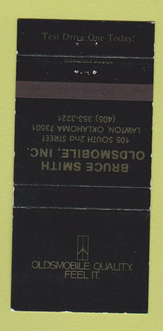 Matchbook Cover - Bruce Smith Oldsmobile Lawton OK 30 Strike