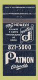Matchbook Cover - Patmon Oldsmobile Detroit? MI 30 Strike