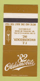 Matchbook Cover - 1982 Oldsmobile Knickerbocker Mount Morris MI 30 Strike