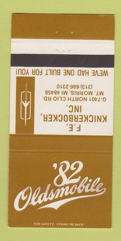 Matchbook Cover - 1982 Oldsmobile Knickerbocker Mount Morris MI 30 Strike