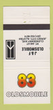 Matchbook Cover - 1983 Oldsmobile J&F Jersey City NJ 30 Strike