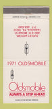Matchbook Cover - 1971 Oldsmobile Dudley Motors Tamaqua PA 30 Strike