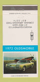 Matchbook Cover - 1972 Oldsmobile Woods Corning AR 30 Strike