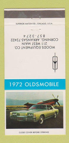 Matchbook Cover - 1972 Oldsmobile Woods Corning AR 30 Strike