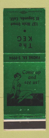 Matchbook Cover - The Keg Bar El Segundo CA girlie