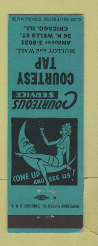 Matchbook Cover - Courtesy Tap Chicago IL girlie