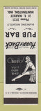 Matchbook Cover - Oub Bar Huntington IN low phone # girlie