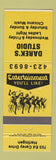 Matchbook Cover - Darek's Studio Dancing Harlingen TX girlie
