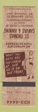Matchbook Cover - St Thomas Canvas Awning ON girlie