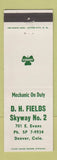Matchbook Cover - Sunoco oil gas Big Indian NY