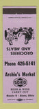 Matchbook Cover - Mobil oil gas Red Star Newman Grove NE