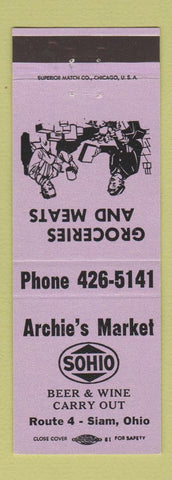 Matchbook Cover - Mobil oil gas Red Star Newman Grove NE