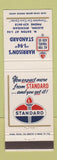 Matchbook Cover - Congress Texaco oil gas Jimmy Stewart Congress Junction AZ