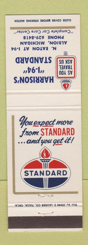 Matchbook Cover - Congress Texaco oil gas Jimmy Stewart Congress Junction AZ