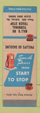 Matchbook Cover - Harry's Texaco oil gas Florence WI
