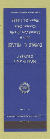 Matchbook Cover - Shell oil gas Wytheville VA