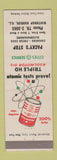Matchbook Cover - Cities oil gas Packy's Stop Winthrop Harbor IL
