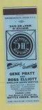 Matchbook Cover - Sinclair oil gas Gene Pratt Battle Creek MI